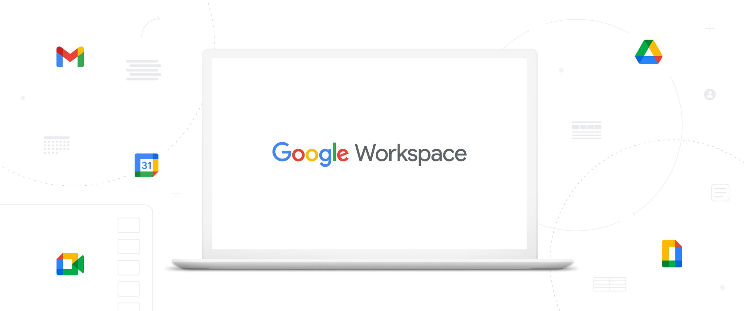 El primer paso para convertir tu empresa en IA-first 1 Imagen oficial de Google Workspace con sus aplicaciones de colaboración y productividad.
